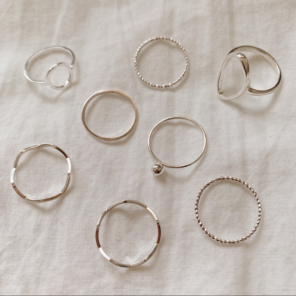 H&M silver ring pack - Picture 2 of 3